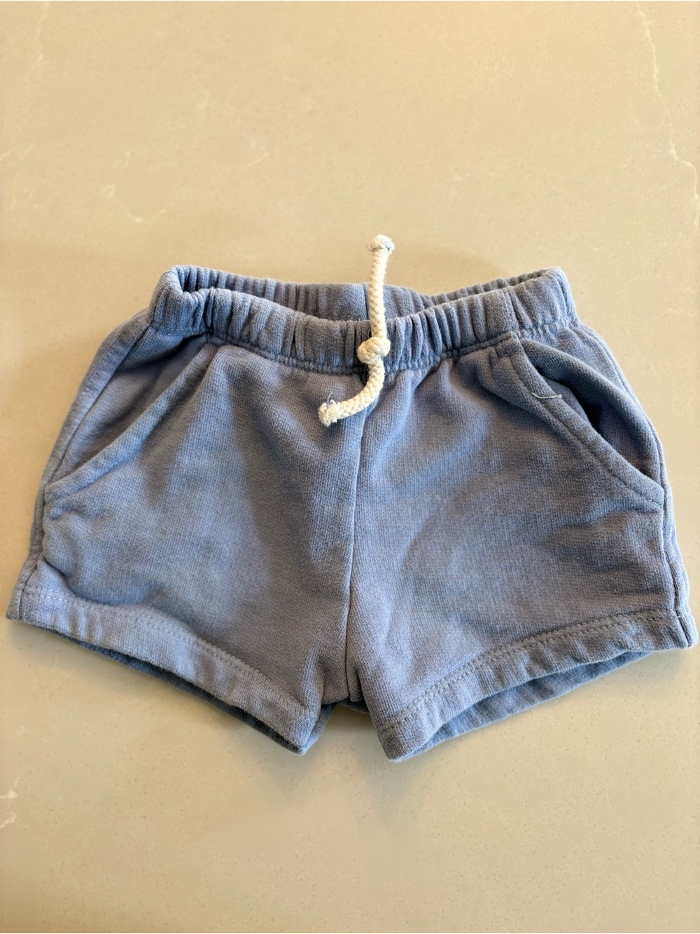 Zara Baby Blue Drawstring Shorts